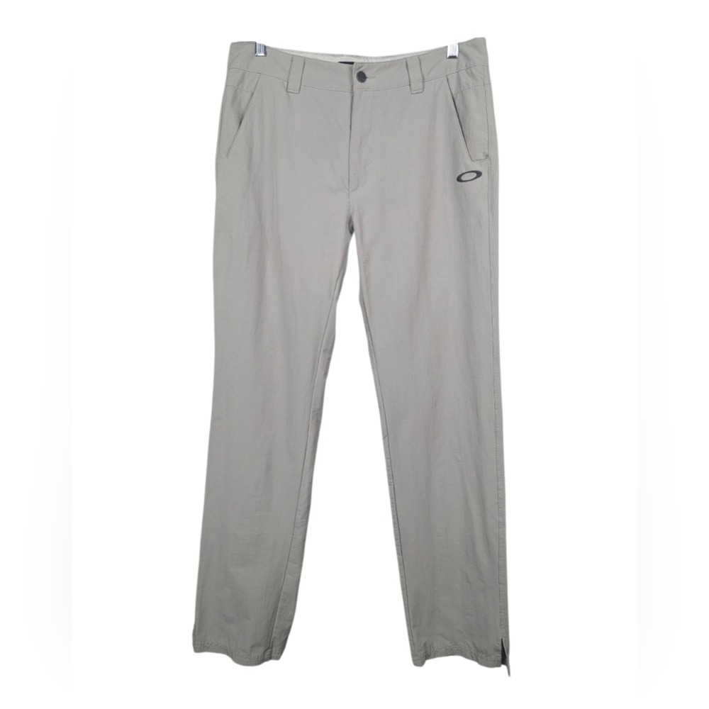 Oakley Size 34 Regular Fit Gray Pants Nylon/Elastane Blend